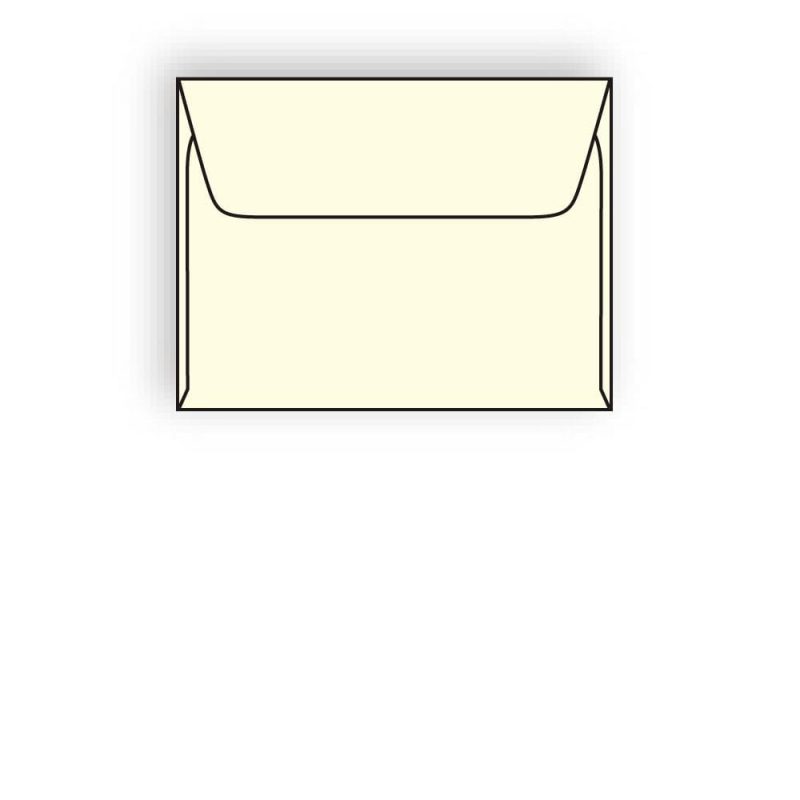 #A-10 Prism Machine Insertable Announcement Envelopes, 6" x 9-1/2", 24#, Recycled, Creme, Rounded Flap (Box of 500)