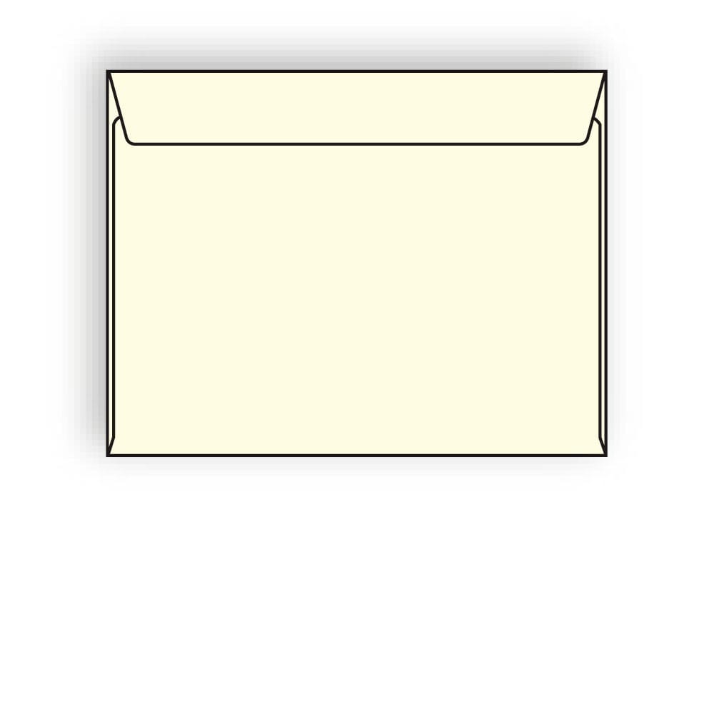Open Side Booklet Envelopes, 6" x 9", 24#, Recycled, Creme Pastel, Acid Free, Side Seams (Box of 500)