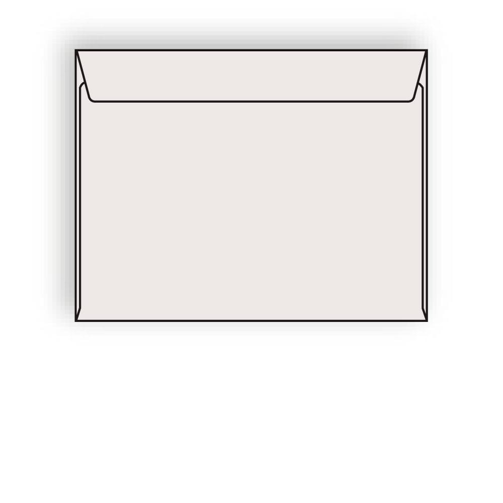 Open Side Booklet Envelopes, 9" x 12", 28#, Recycled, Gray Pastel, Acid Free, Side Seams (Box of 500)