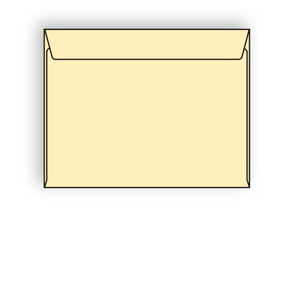 Open Side Booklet Envelopes, 9" x 12", 28#, Recycled, Ivory Pastel, Acid Free, Side Seams (Box of 500)