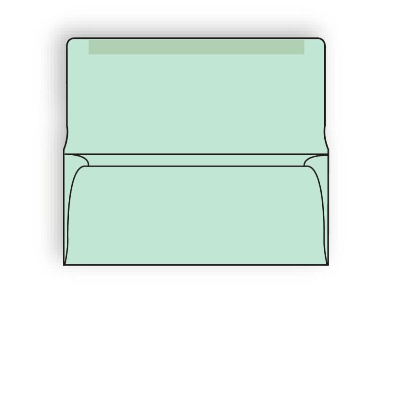 #9 Collection/Remittance Envelopes, 3-7/8" x 8-7/8" 24# Green Pastel, Open Side, Flaps Extended (Box of 500)
