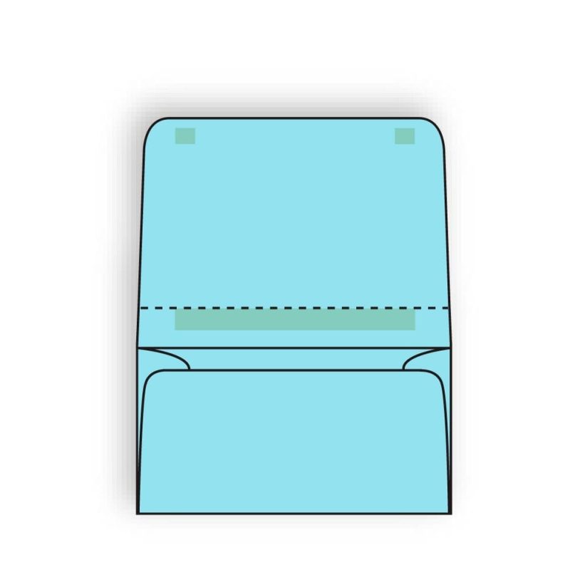 Open Side Dual Purpose Mailer Envelopes, 4-1/4" x 6-1/2", 24# Blue Pastel, Large Flaps w/ Spot Seal & Perf (Box of 500)