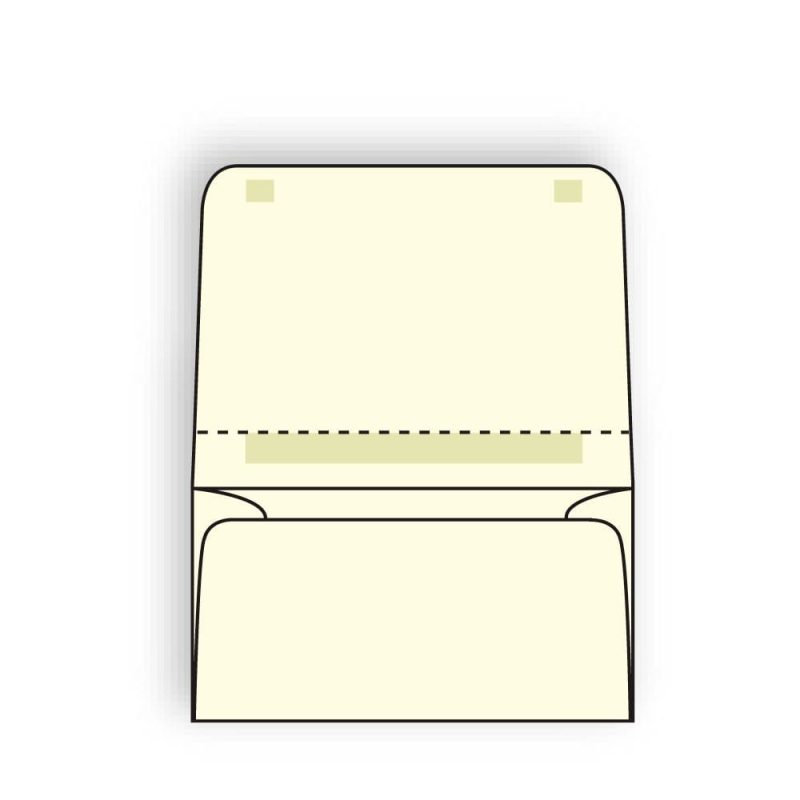 Open Side Dual Purpose Mailer Envelopes, 4-1/4" x 6-1/2", 24# Creme Pastel, Large Flaps w/ Spot Seal & Perf (Box of 500)