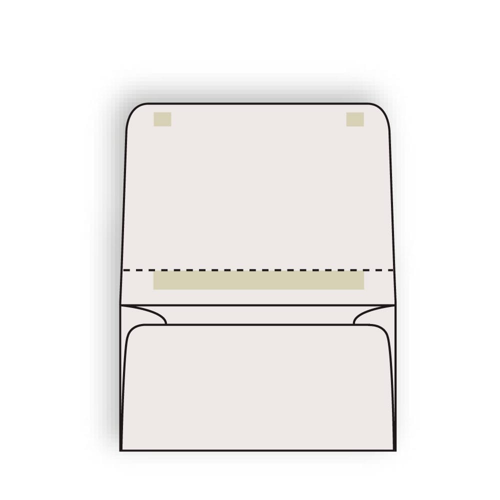 Open Side Dual Purpose Mailer Envelopes, 4-1/4" x 6-1/2", 24#, Gray Pastel, Large Flaps with Spot Seal and Perforation (Box of 500)