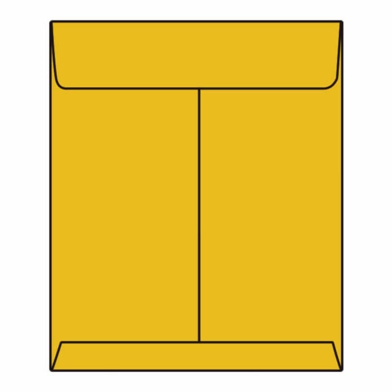 Open End Catalog Envelopes, 10" x 13", 28#, Tan / Brown Kraft, Multi-Tak Seal (Box of 500) - Image 2