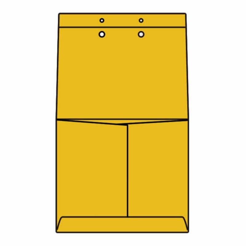 Open Side Classification Envelopes, 9" x 14-1/8", 28#, Tan Kraft, Reinforced Extension, Ungummed Flaps (Box of 100) - Image 2