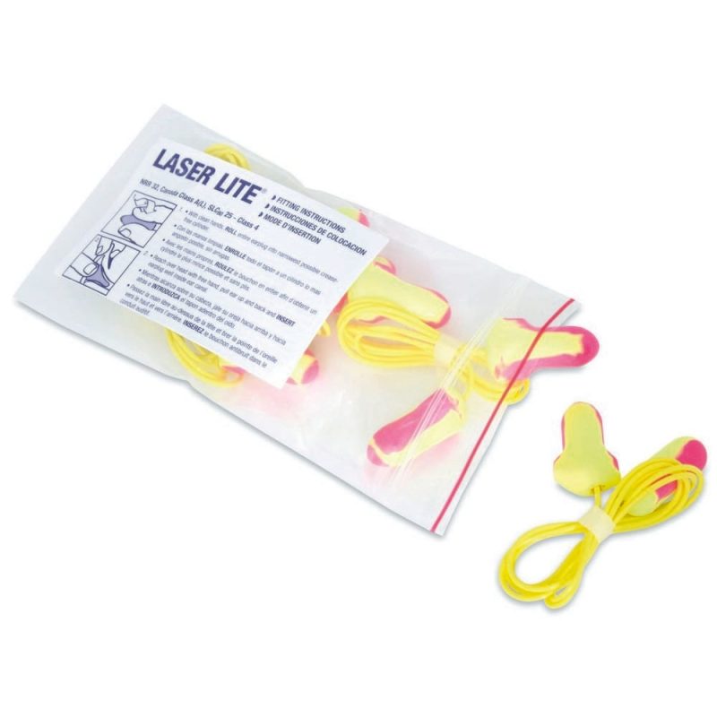 Howard Leight Laser Lite Corded Ear Plug, 32 NRR (100 per Box, 10 Boxes per Case)