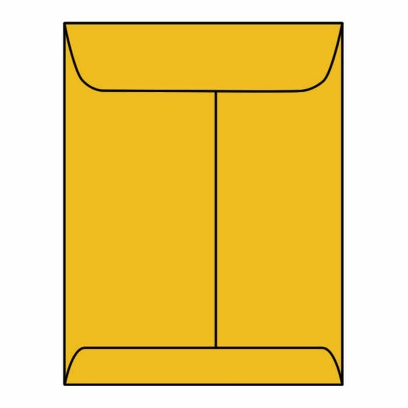 Open End Catalog Envelopes, 6" x 9", 24#, Tan / Brown Kraft, Center Seam (Box of 500)