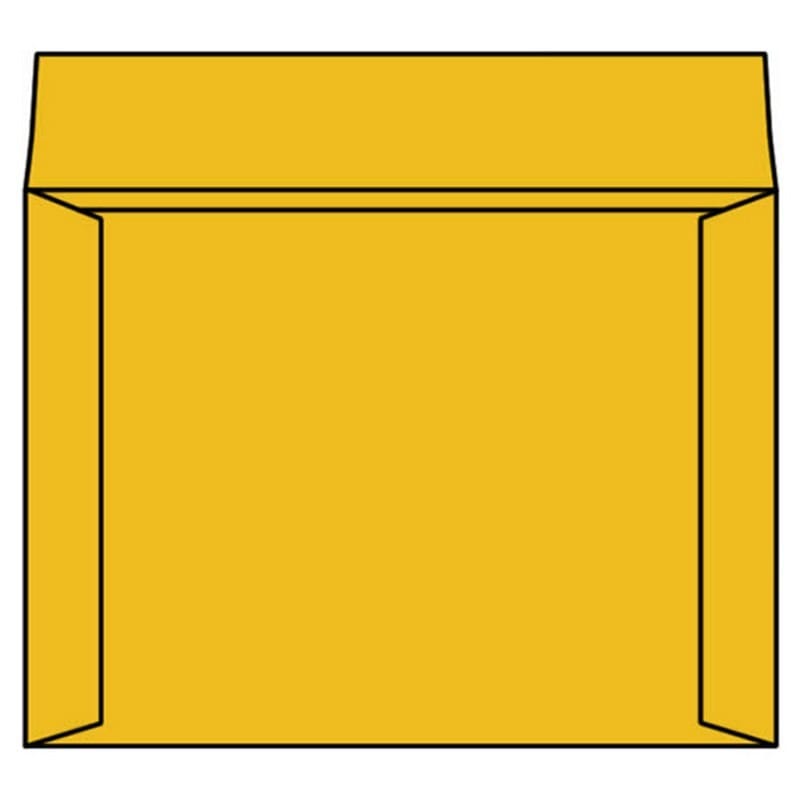 Open Side Negative File Envelopes, 12" x 17", 40#, Tan / Brown Kraft, Two Side Seams Over, Ungummed Flaps Extended (Box of 100)