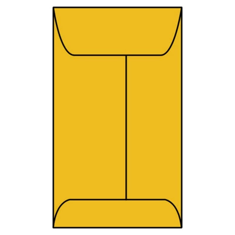 #6G Open End Coin Envelopes, 3-3/8" x 6", 24#, Roptex, Tan / Brown Kraft (Box of 500)