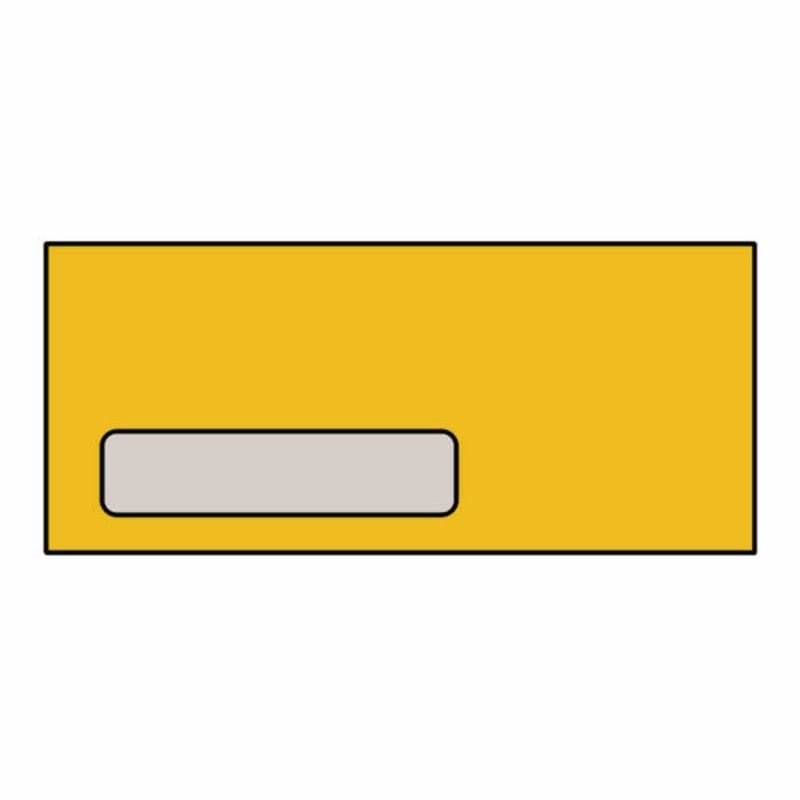 #10 Poly Window Business Envelopes, 4-1/8"x9-1/2", 24#, A Style Window, 1-1/8"x4-3/4", 3/4" From Lft, 1/2" From Btm,