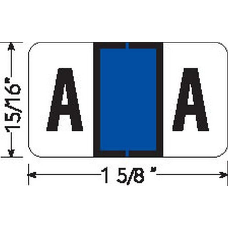 Jeter 0200 Compatible "A" Labels, Laminated Stock, 15/16" X 1-5/8" Individual Letters - Roll of 500 - Image 2