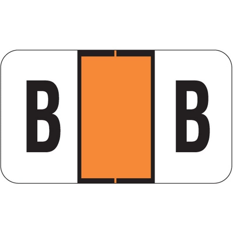 Jeter 0200 Compatible "B" Labels, Laminated Stock, 15/16" X 1-5/8" Individual Letters - Roll of 500 - Image 2