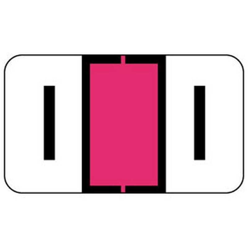 Jeter 0200 Compatible "I" Labels, Laminated Stock, 15/16" X 1-5/8" Individual Letters - Roll of 500 - Image 2
