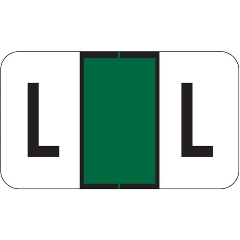 Jeter 0200 Compatible "L" Labels, Laminated Stock, 15/16" X 1-5/8" Individual Letters - Roll of 500 - Image 2