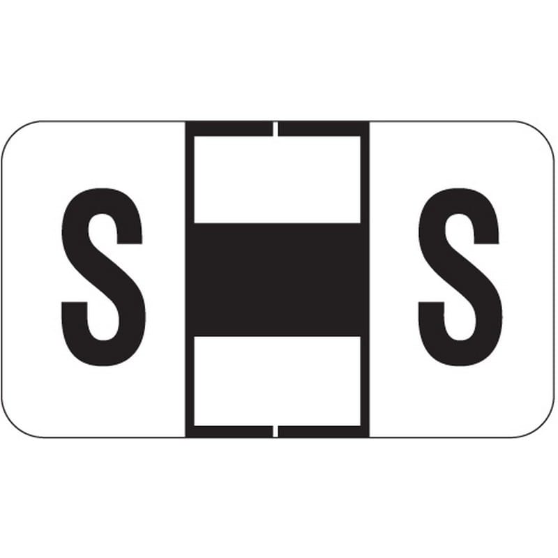 Jeter 0200 Compatible "S" Labels, Laminated Stock, 15/16" X 1-5/8" Individual Letters - Roll of 500 - Image 2