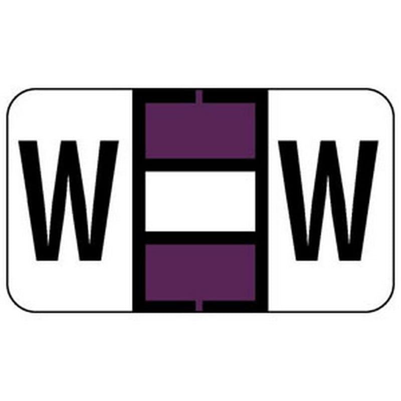 Jeter 0200 Compatible "W" Labels, Laminated Stock, 15/16" X 1-5/8" Individual Letters - Roll of 500 - Image 2