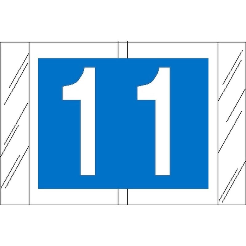 Tabbies Compatible "1" Numeric Labels, Laminated Stock, 1" X 1-1/2" Individual Numbers - Roll of 500 - Image 2