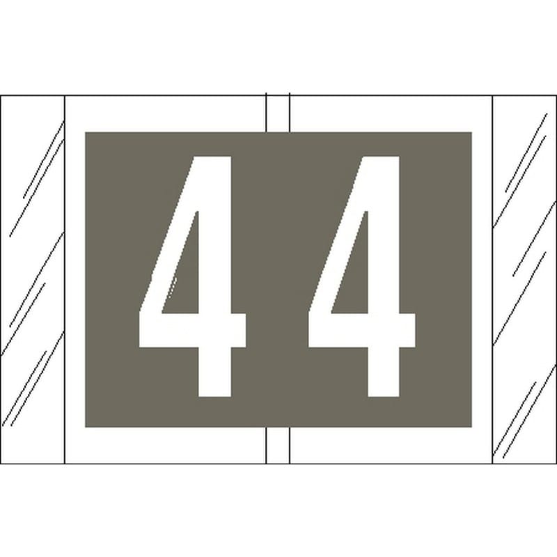 Tabbies Compatible "4" Numeric Labels, Laminated Stock, 1" X 1-1/2" Individual Numbers - Roll of 500 - Image 2