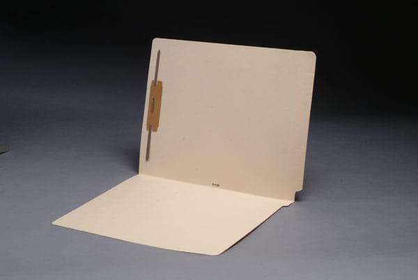 11pt Manila Folders, Full Cut 2-Ply END TAB, Letter Size, Fastener Pos #1 (Box of 50) - Image 2
