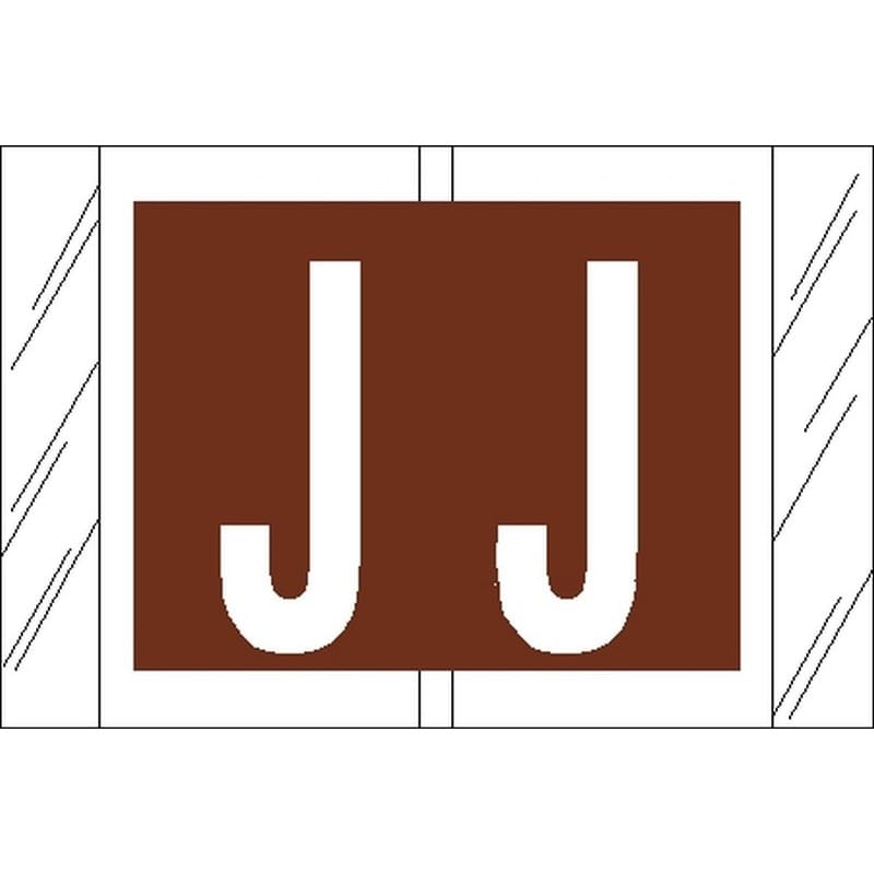 Tabbies Compatible "J" Labels, Laminated Stock, 1" X 1-1/2" Individual Letters - Roll of 500 - Image 2