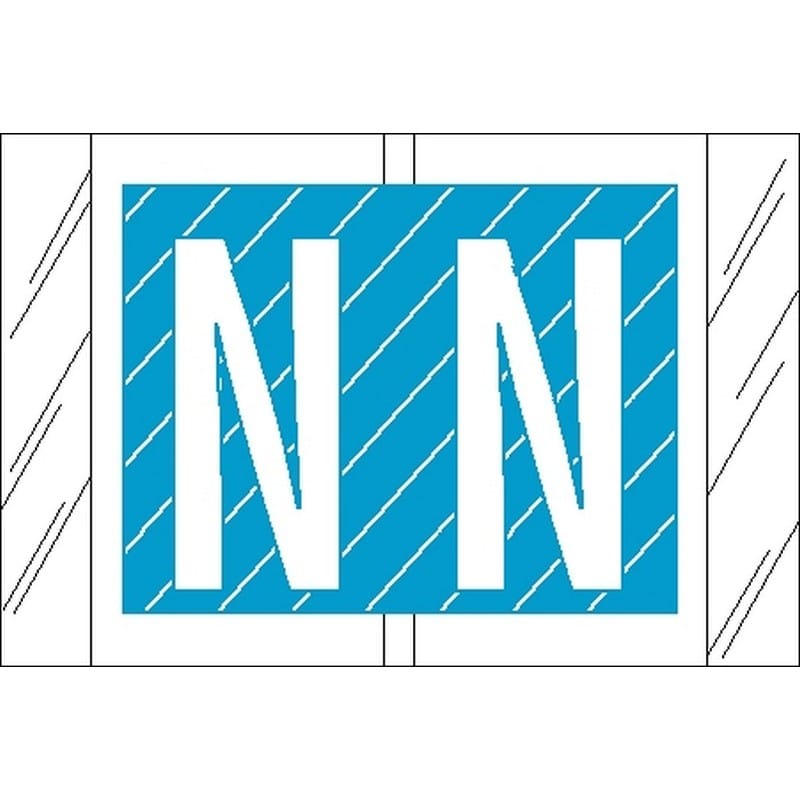 Tabbies Compatible "N" Labels, Laminated Stock, 1" X 1-1/2" Individual Letters - Roll of 500 - Image 2