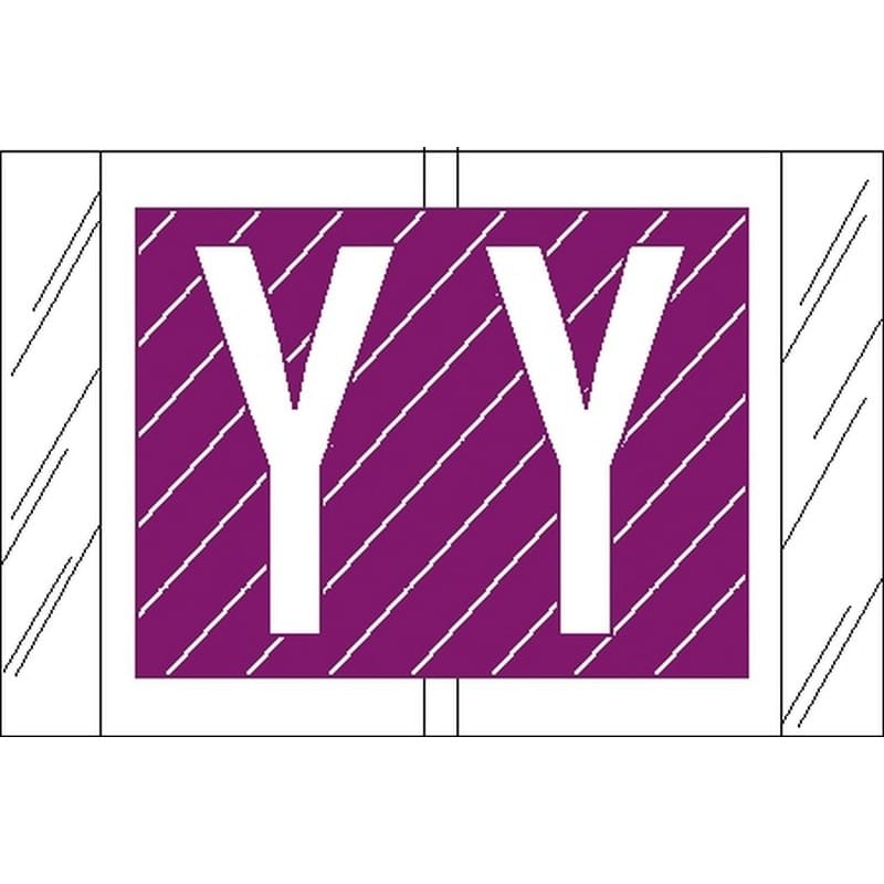 Tabbies Compatible "Y" Labels, Laminated Stock, 1" X 1-1/2" Individual Letters - Roll of 500 - Image 2