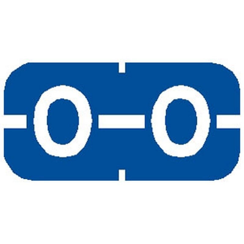 Tab Compatible Mini "O" Labels, Vinyl Kimdura Stock, 1/2" X 1" Individual Letters - Roll of 500