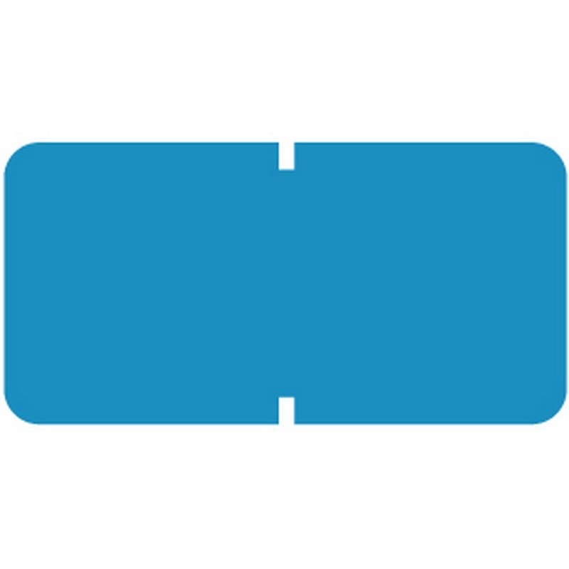 Tab Compatible Solid Light Blue Labels, Vinyl Kimdura Stock, 1/2" X 1" Individual Colors - Roll of 1000 - Image 2