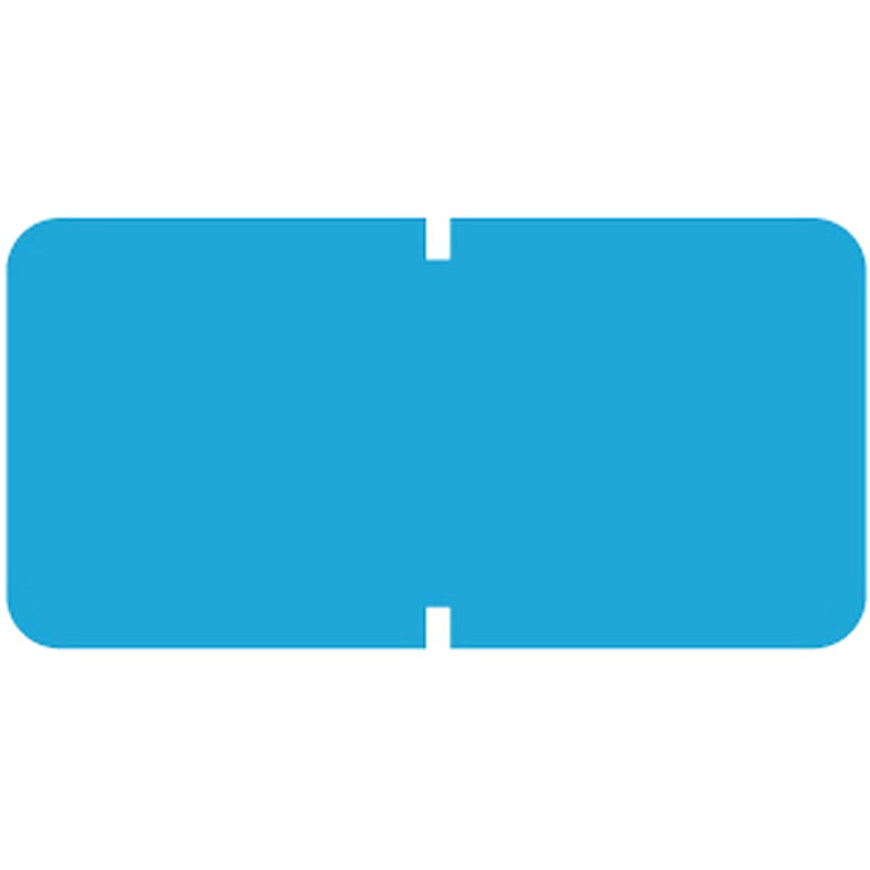 Tab Compatible Solid Light Blue Labels, Vinyl Kimdura Stock, 1/2" X 1" Individual Colors - Roll of 1000