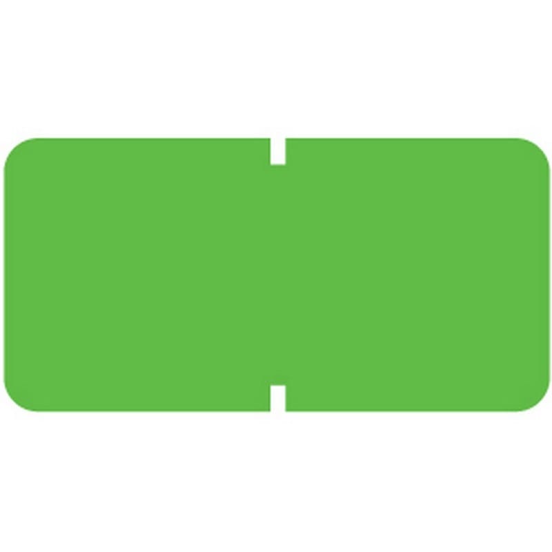 Tab Compatible Solid Green Labels, Vinyl Kimdura Stock, 1/2" X 1" Individual Colors - Roll of 1000 - Image 2