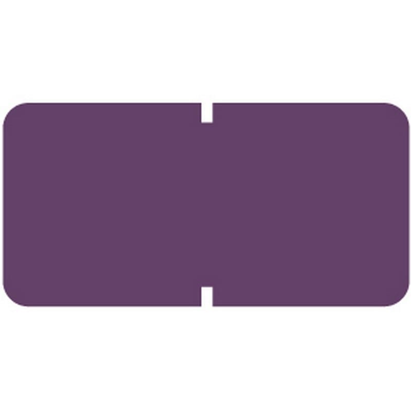 Tab Compatible Solid Purple Labels, Vinyl Kimdura Stock, 1/2" X 1" Individual Colors - Roll of 1000