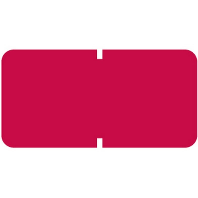 Tab Compatible Solid Red Labels, Vinyl Kimdura Stock, 1/2" X 1" Individual Colors - Roll of 1000 - Image 2