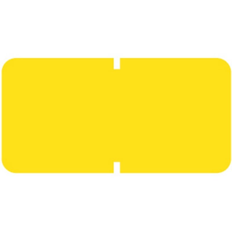 Tab Compatible Solid Yellow Labels, Vinyl Kimdura Stock, 1/2" X 1" Individual Colors - Roll of 1000 - Image 2