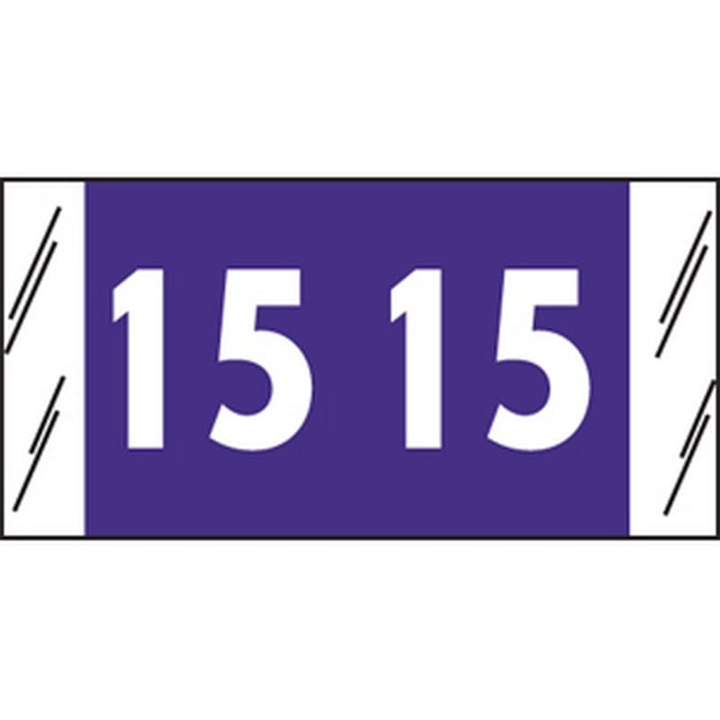 SFI Compatible "15" Yearband Labels, 3/4" X 1-1/2" - Roll of 1000
