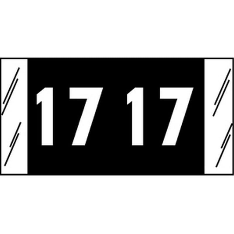 SFI Compatible "17" Yearband Labels, 3/4" X 1-1/2" - Roll of 1000