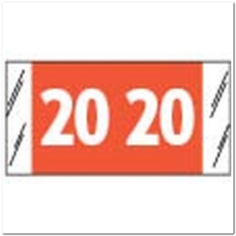 SFI Compatible "20" Yearband Labels, 3/4" X 1-1/2" - Roll of 1000