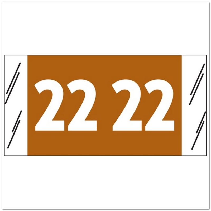 SFI Compatible "22" Yearband Labels, 3/4" X 1-1/2" - Roll of 1000