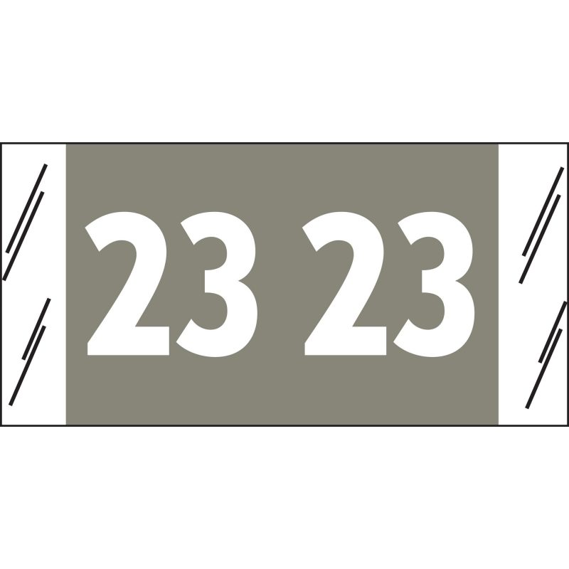 SFI Compatible "23" Yearband Labels, 3/4" X 1-1/2" - Roll of 1000