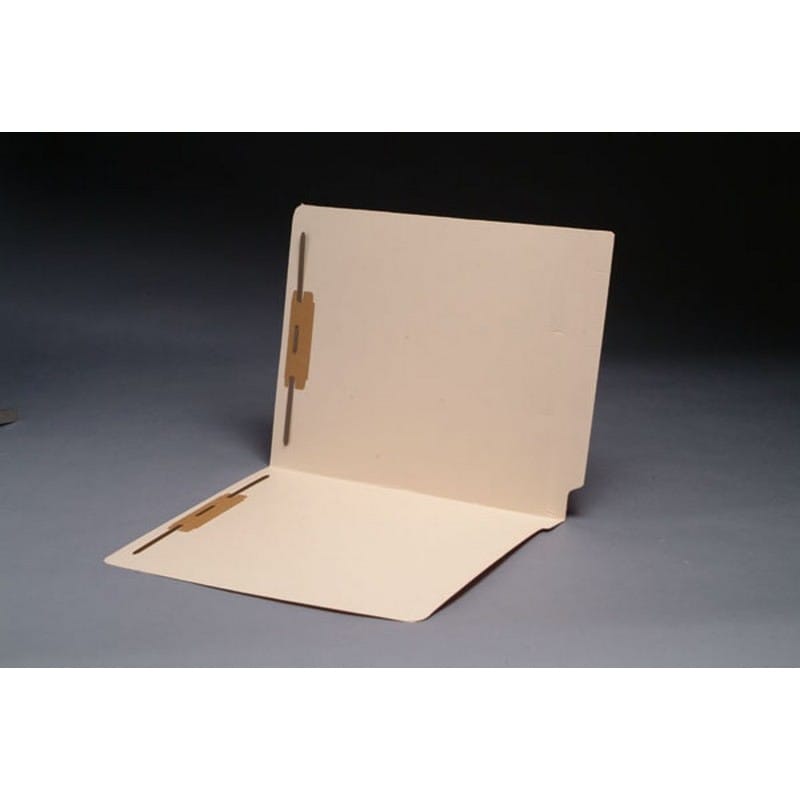 11pt Manila Folders, Full Cut 2-Ply END TAB, Letter Size, Fastener Pos #1 & #3 (Box of 50) - Image 2