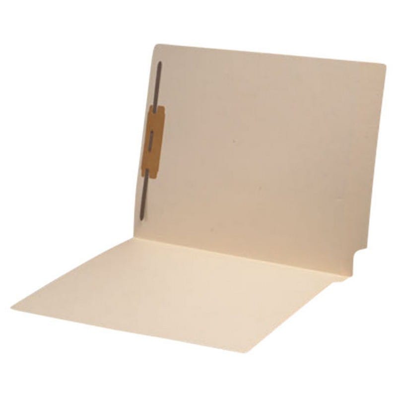 14pt Manila Folders, Full Cut END TAB, Letter Size, Fastener Pos #1 (Box of 50) - Image 2
