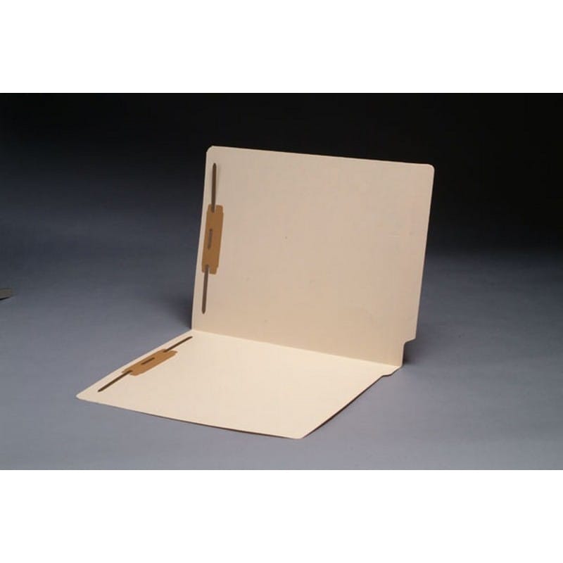14pt Manila Folders, Full Cut END TAB, Letter Size, Fastener Pos #1 & #3 (Box of 50)