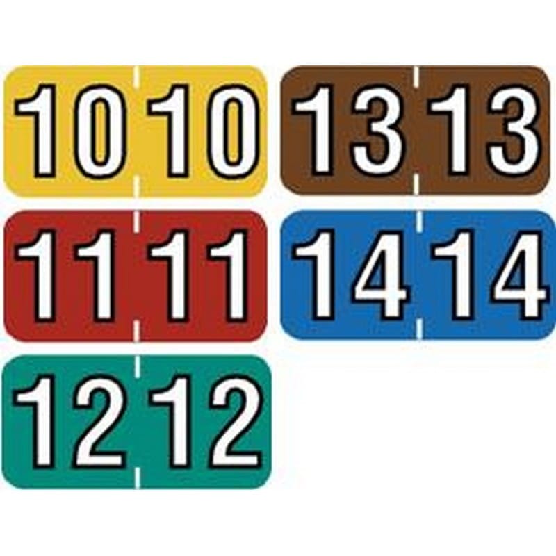 Colwell Compatible Yearband Labels, 3/4" X 1-1/2" - Roll of 500