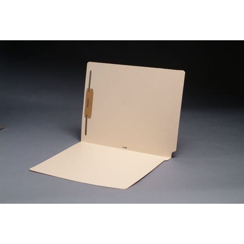 14pt Manila Folders, Full Cut 2-Ply END TAB, Letter Size, Fastener Pos #1 (Box of 50) - Image 2