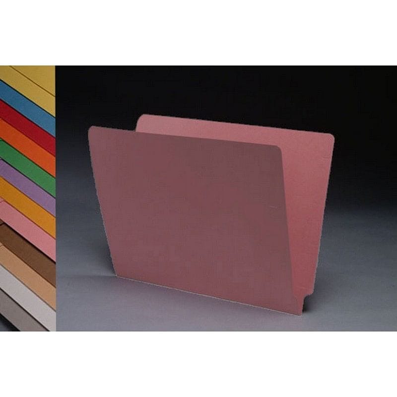 14pt Pink Folders, Full Cut 2-Ply END TAB, Letter Size (Box of 50) - Image 2