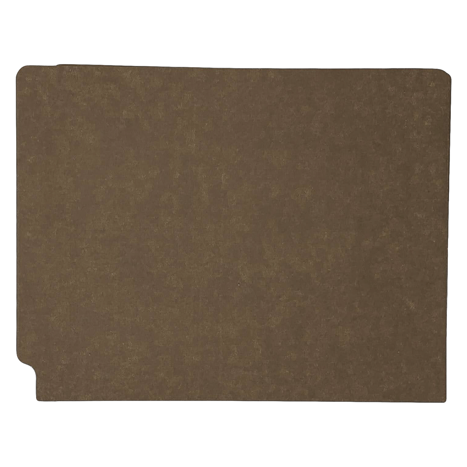14pt Brown Folders, Full Cut 2-Ply END TAB, Letter Size, Fastener Pos #1 (Box of 50) - Image 2
