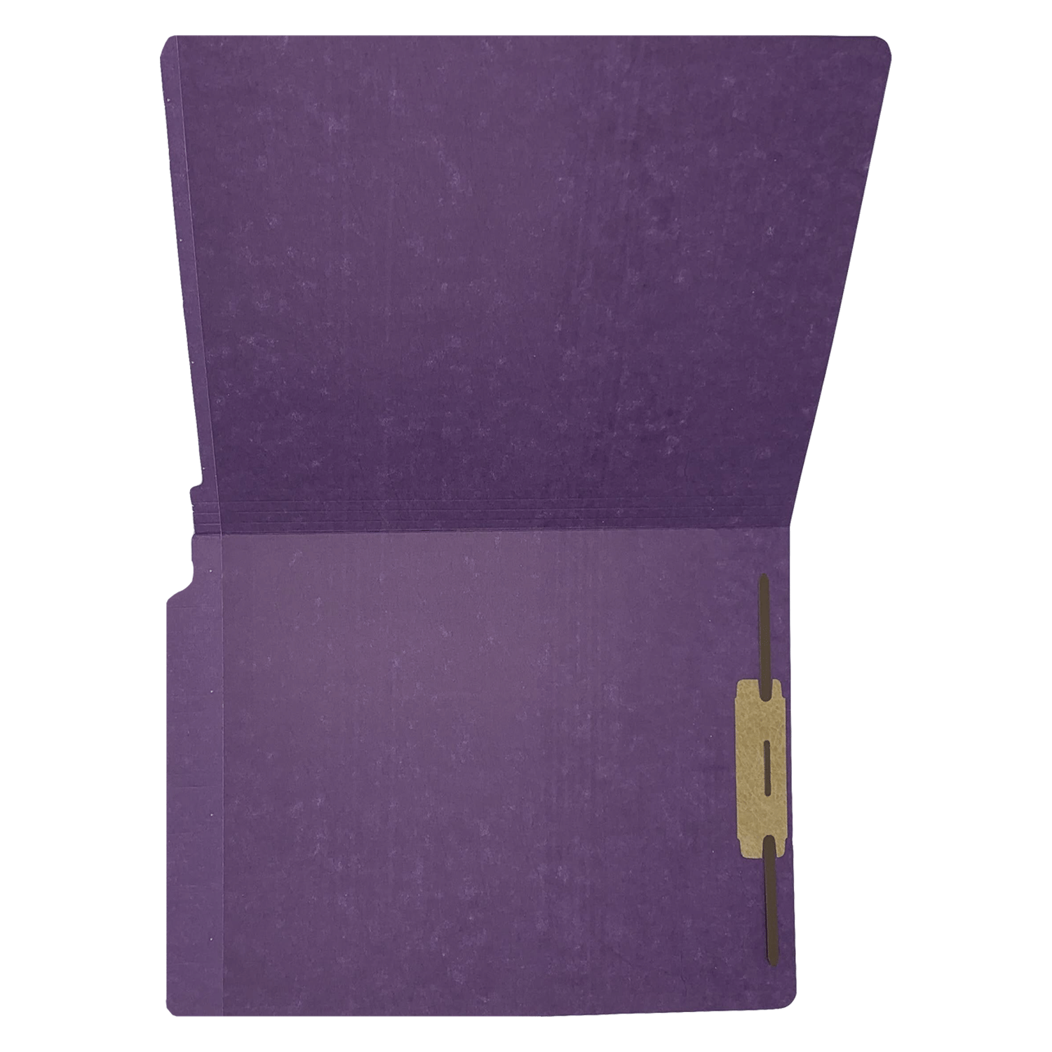 14pt Purple Folders, Full Cut 2-Ply END TAB, Letter Size, Fastener Pos #1 (Box of 50) - Image 4