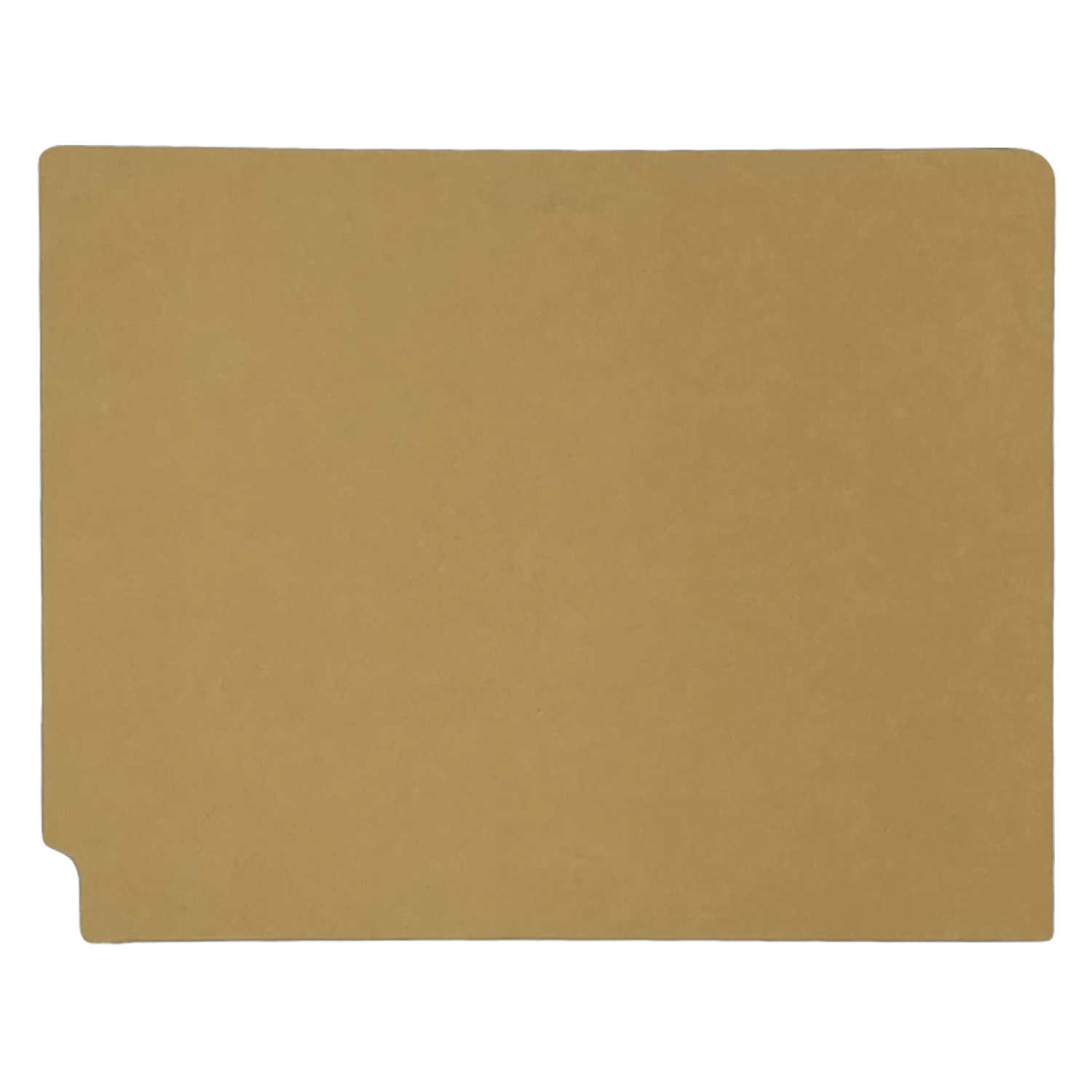 14pt Tan Folders, Full Cut 2-Ply END TAB, Letter Size, Fastener Pos #1 (Box of 50) - Image 2