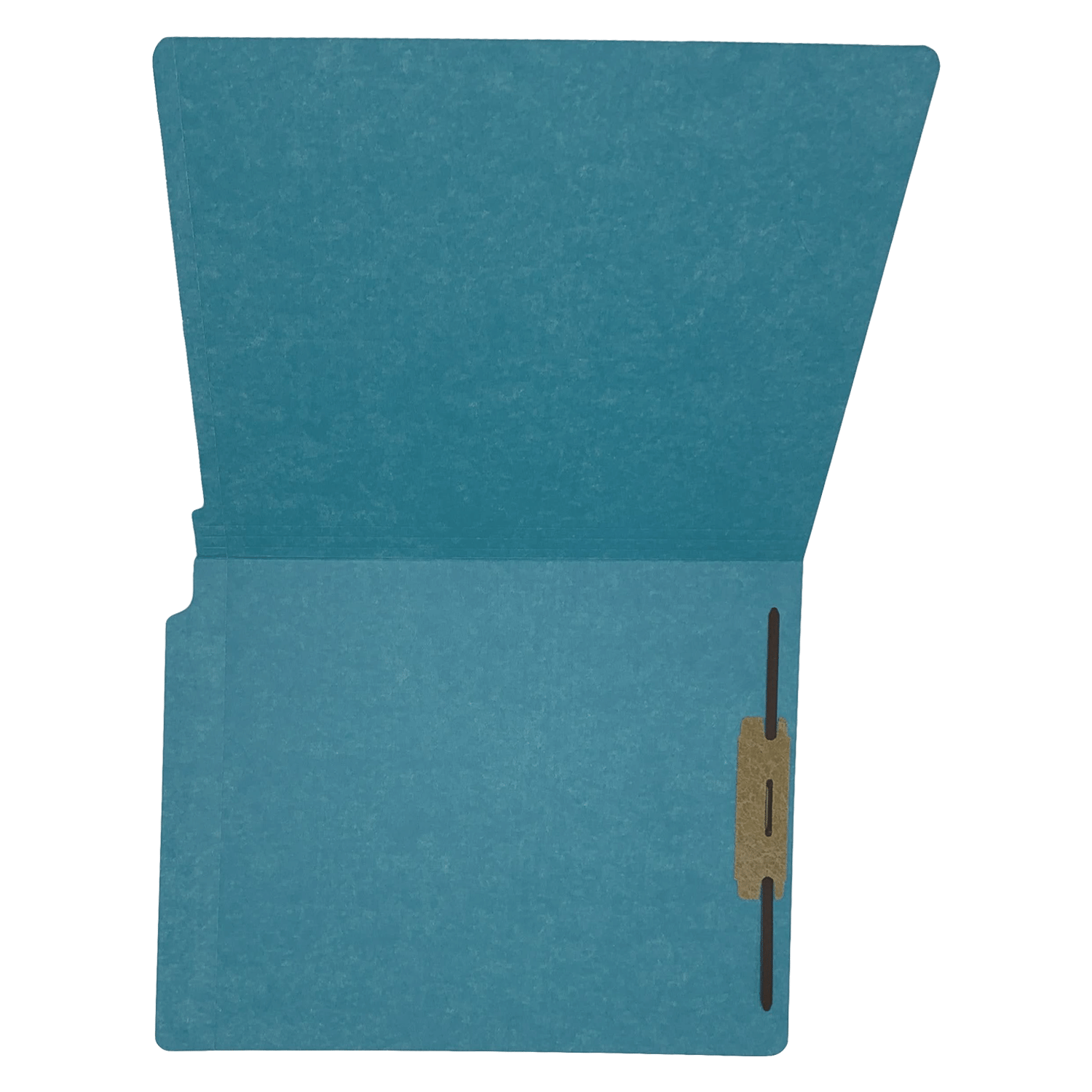 14pt Teal Folders, Full Cut 2-Ply END TAB, Letter Size, Fastener Pos #1 (Box of 50) - Image 4