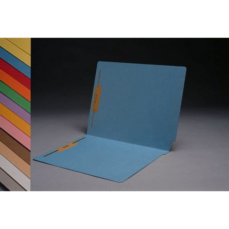 14pt Color Folders, Full Cut 2-Ply END TAB, Letter Size, Fastener Pos #1 & #3 (Box of 50) - Image 2